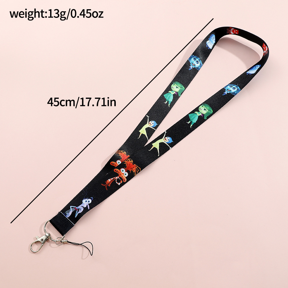 Animation Inside Out Lanyard Keychain Keyring Netby