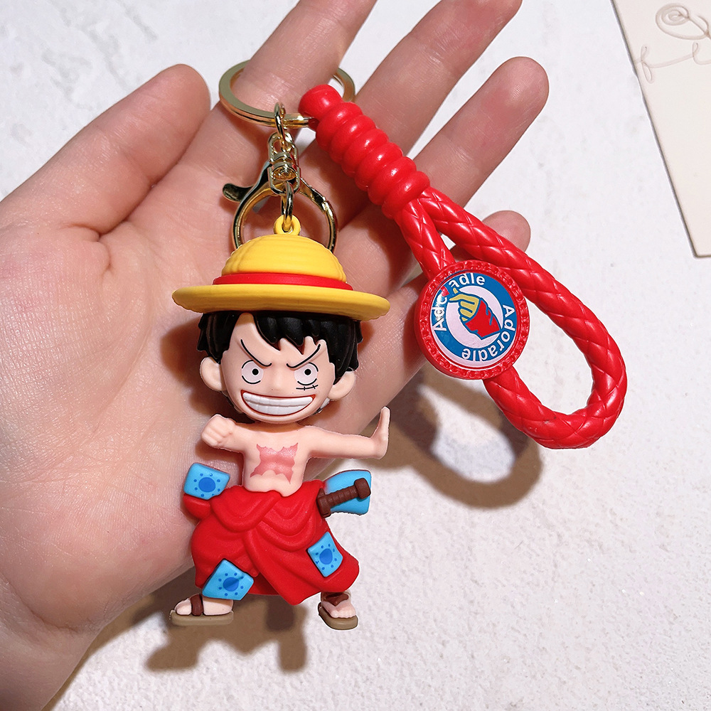 PVC Animation One Piece Keychain Keyring Netby