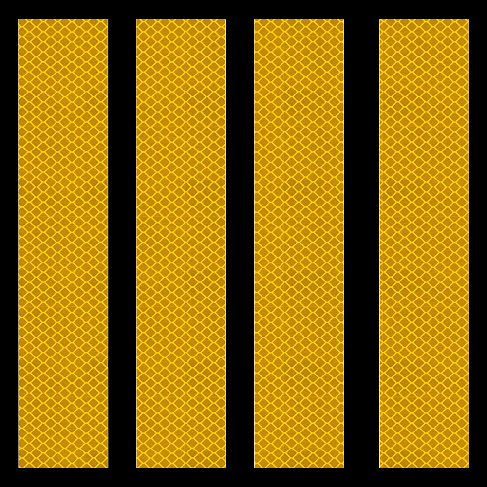 4 Rectangular Reflective Sticker for Car Netby