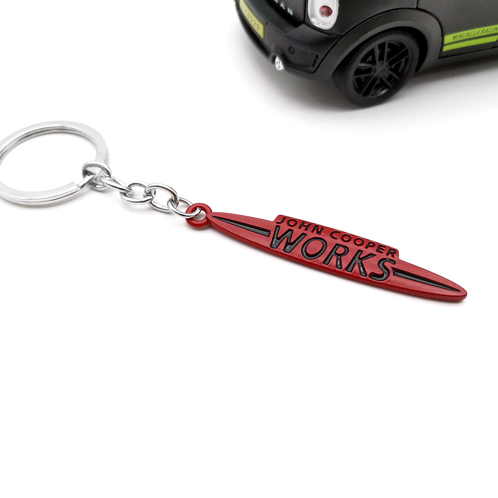 Metal JOHN MINI COOPER WORKS Car Keychain Keyring Keyfob Netby