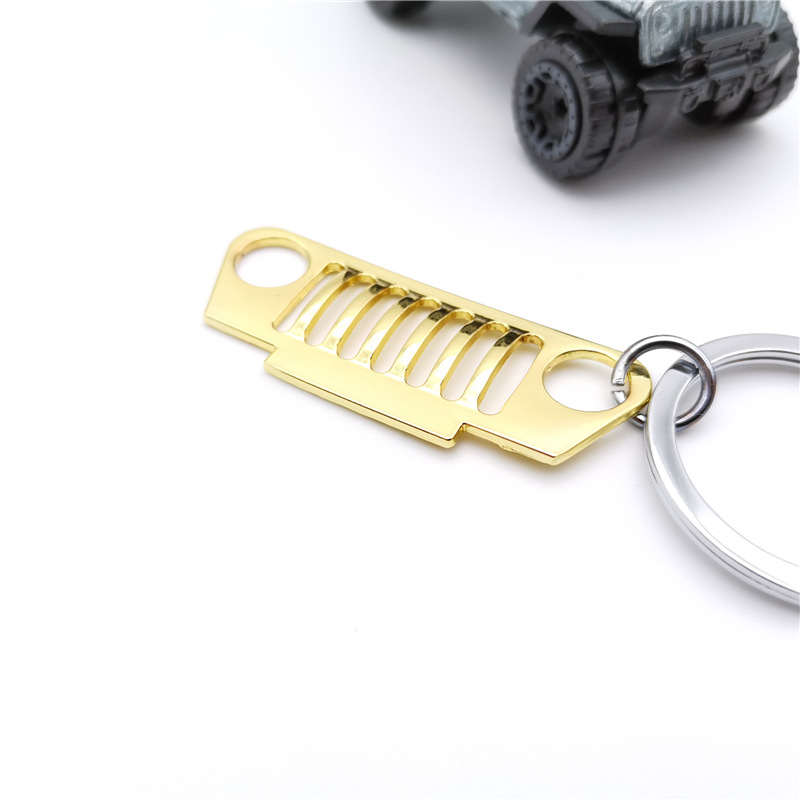 Metal Car Kering Keychain Keyfob for Jeep Grille Netby