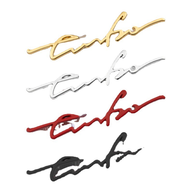 Metal Turbo Car Sticker Netby