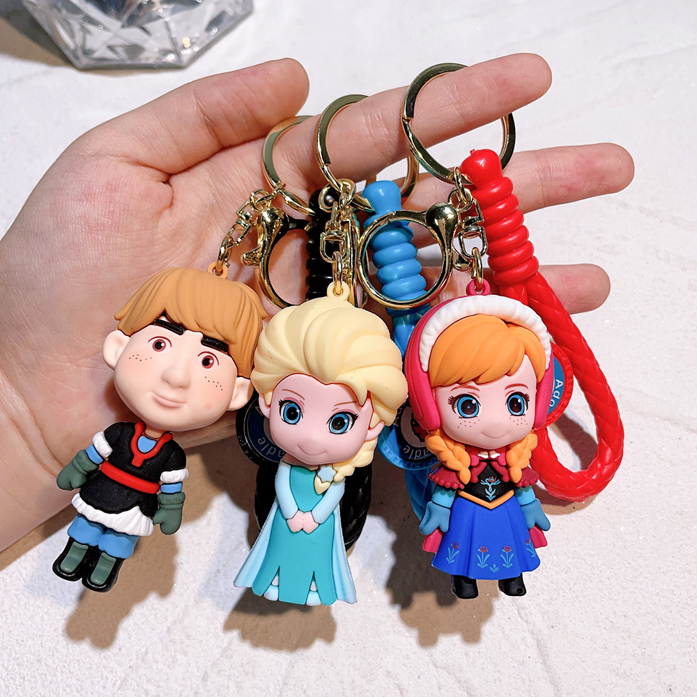 Silicone Animation Frozen Keychain Keyring Netby