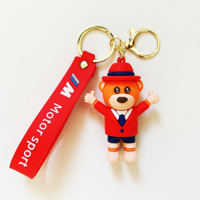Silicon BMW Motorsport M Power Bear Car Keychain Keyring Netby
