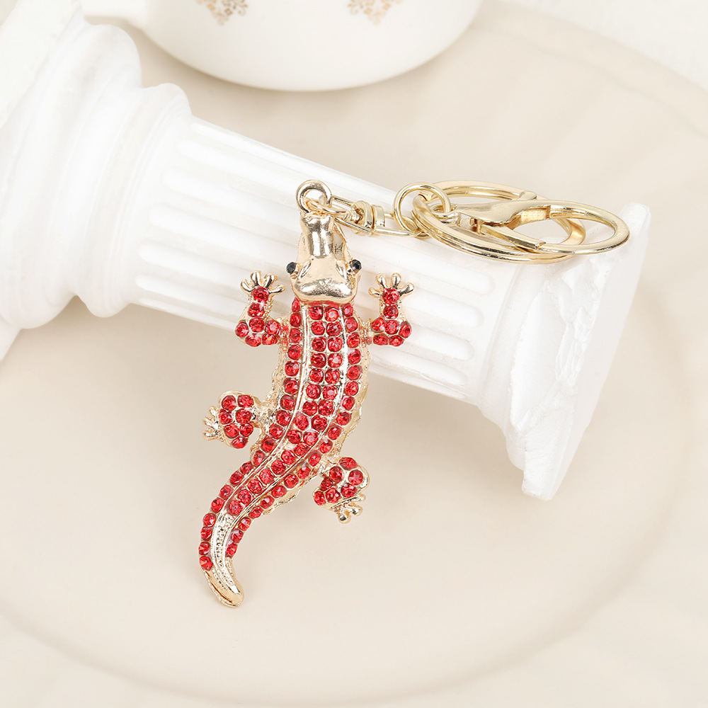 Crocodile Rhinestone Keychain Keyring Netby