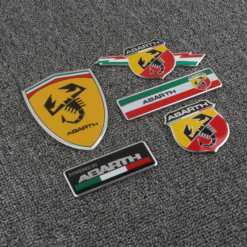 Aluminium Alloy Abarth Car Body Styling Sticker Netby