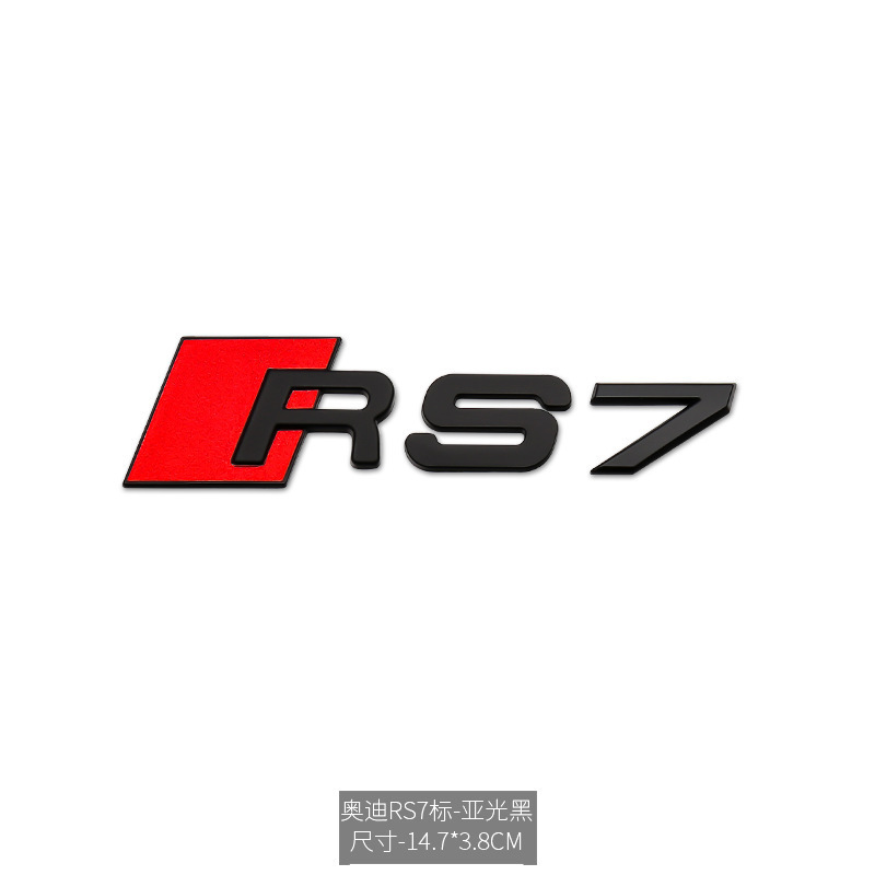 Car Badge Emblem for Audi RS3 RS4 RS5 RS6 RS7 S3 S4 S5 S6 S7 S8 Netby 