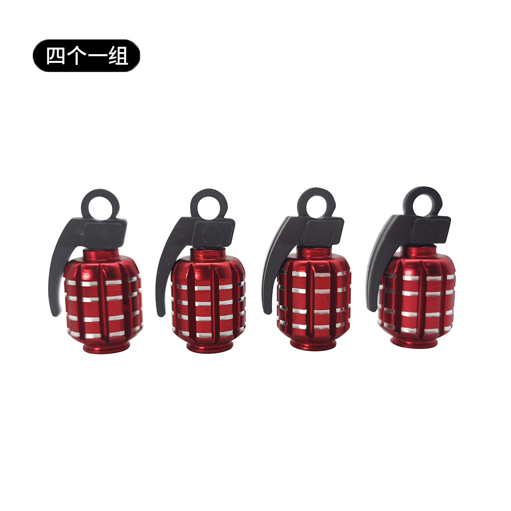 Metal Grenade Car Wheel Anti Dust Tire Valve Cap Netby