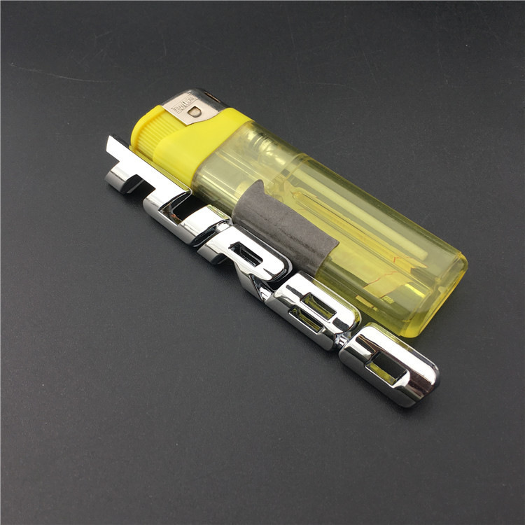 Metal TURBO Car Sticker Netby