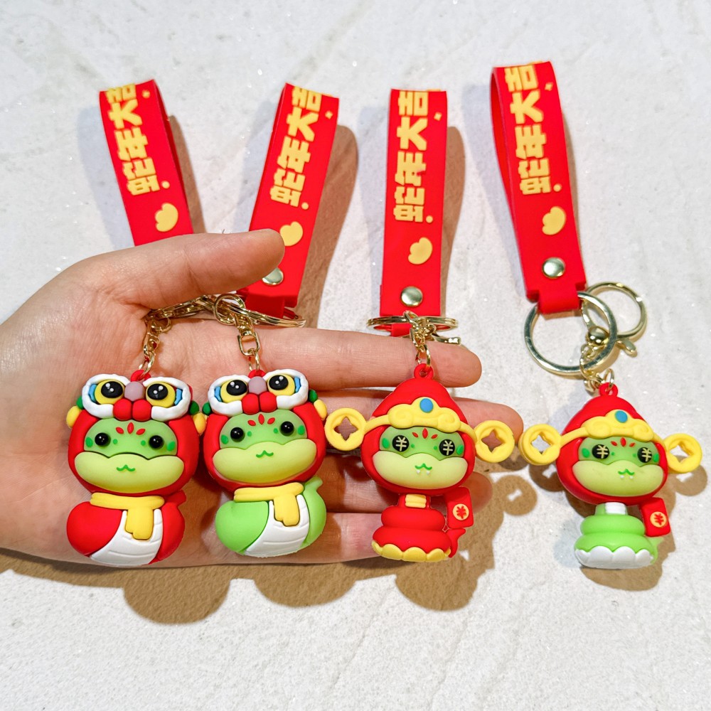 Lovely Chinese Zodiac Signs Snake Keychain Keyring Animal Netby