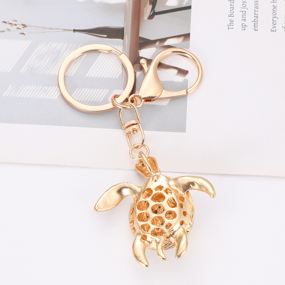Cute Turtle Rhinestone Keychain Keyring Netby