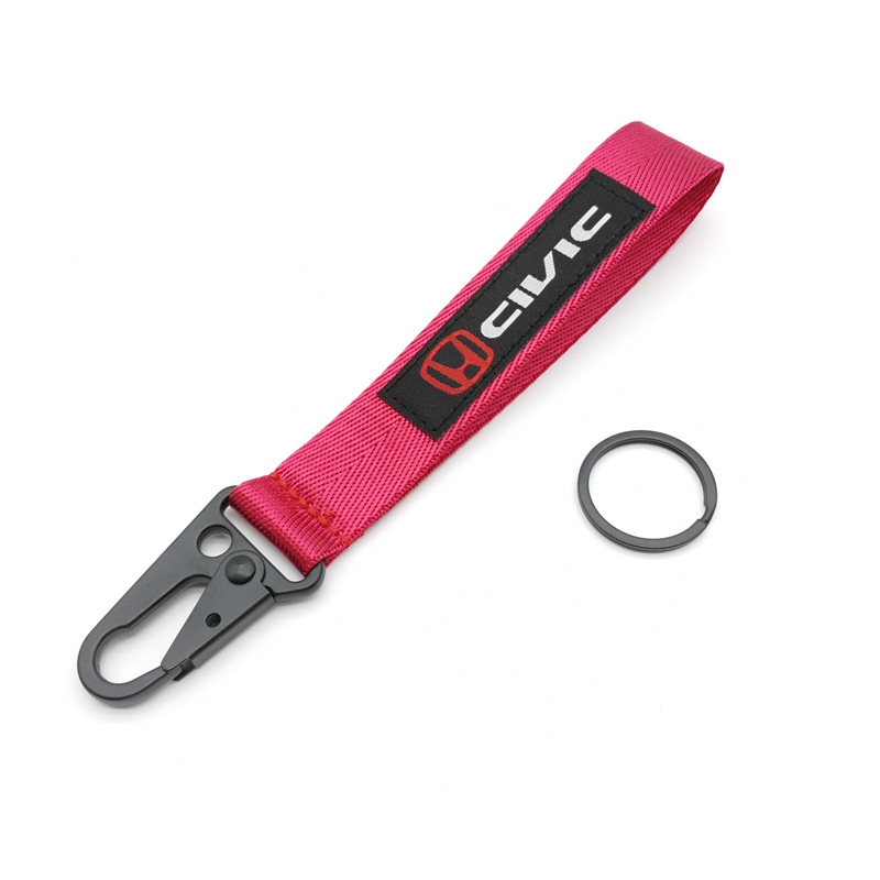 Car Logo Emblem Wrist Strap Keychain Keyring Keyfob for Honda Toyota Nissan Mitsubishi Netby