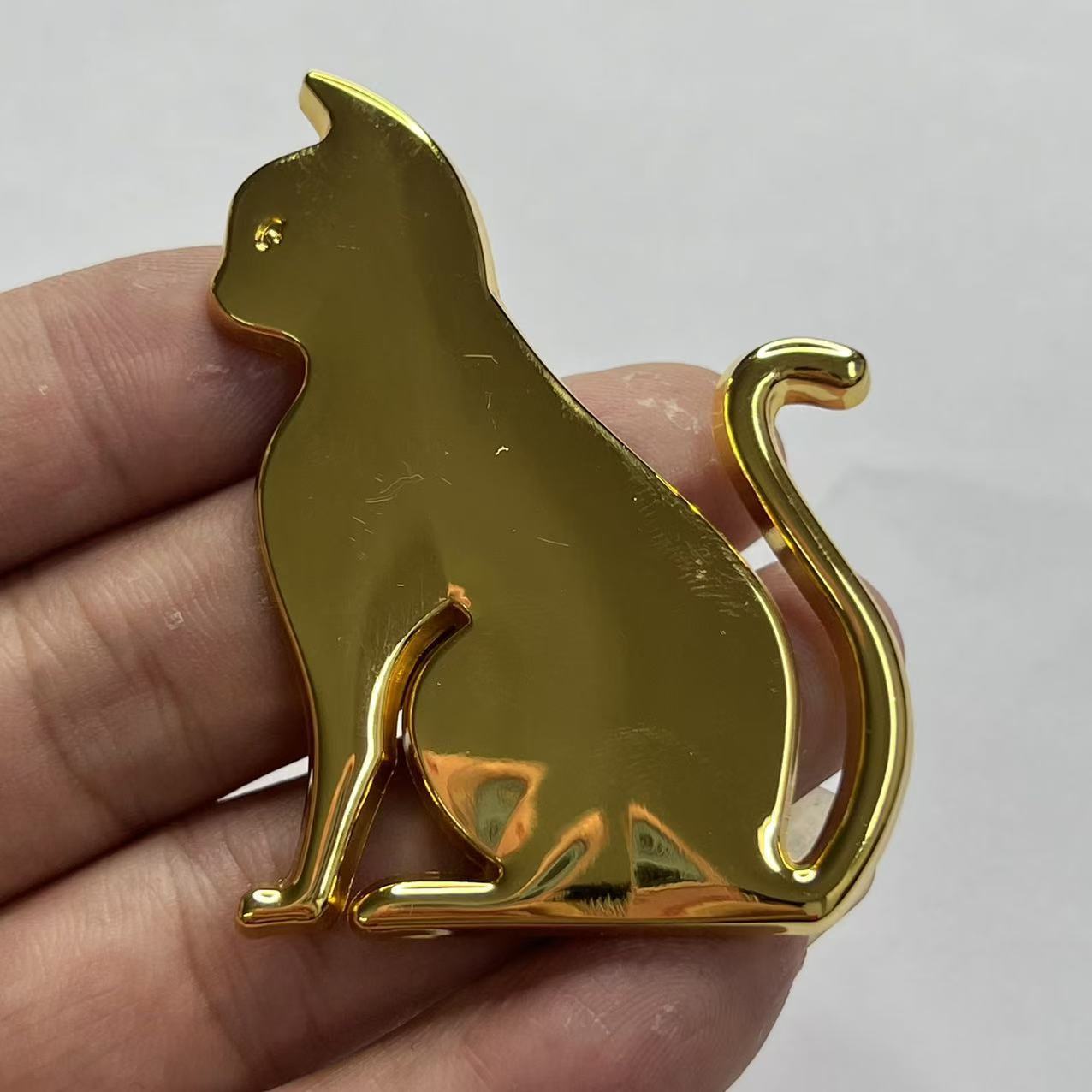 Metal Cat Car Sticker Netby