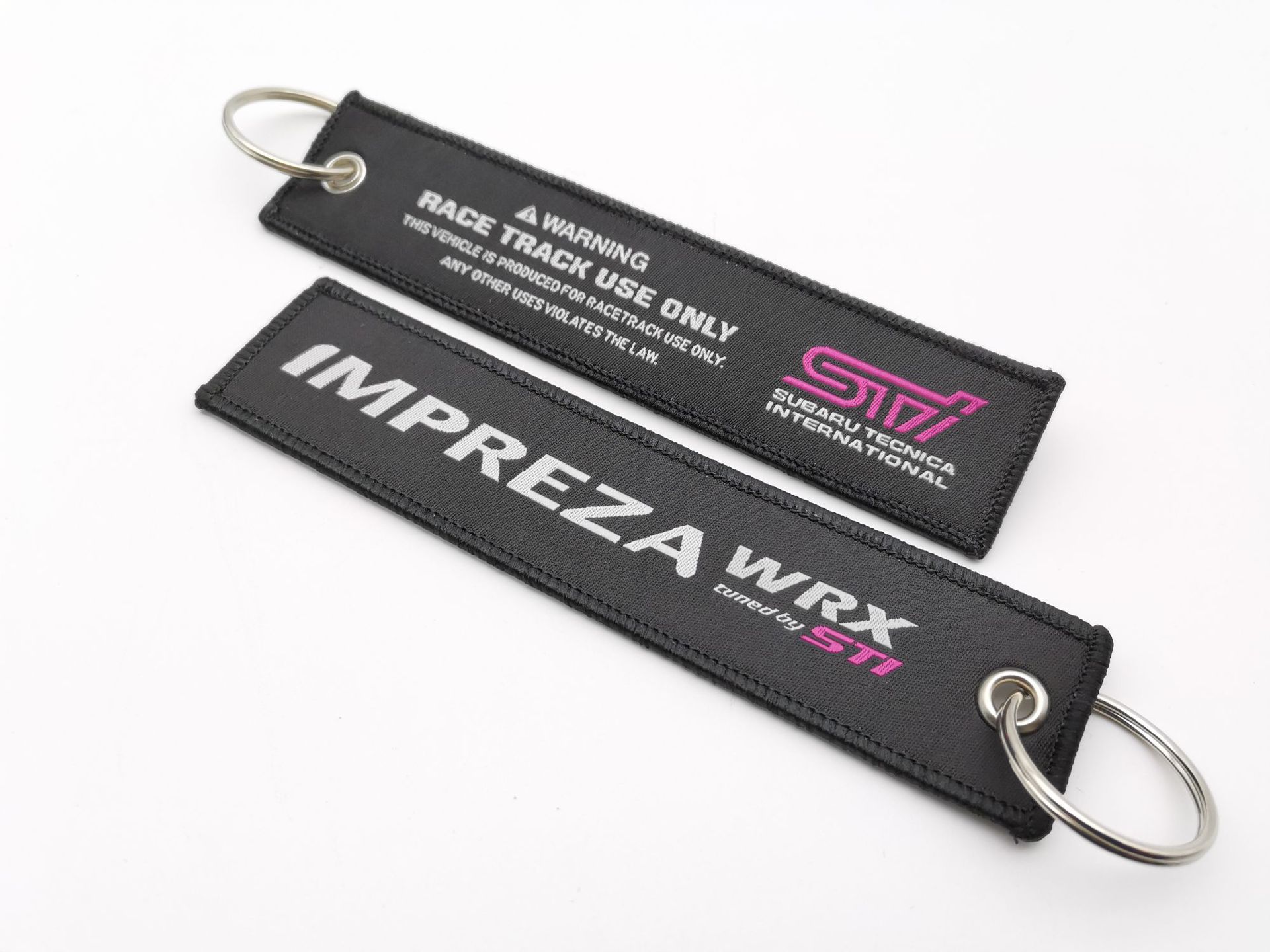 Car logo modified brand textile embroidery cloth key chain hanging TRD MUGEN