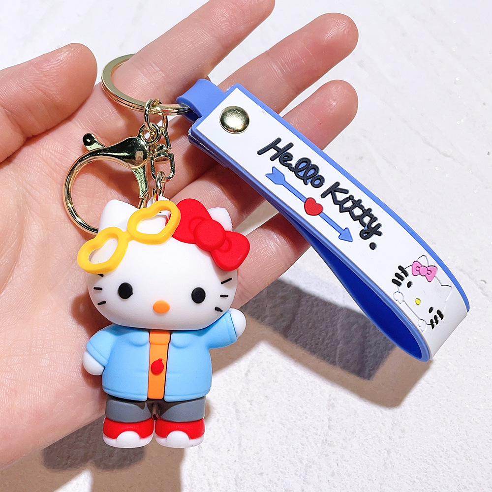 PVC Animation Hello Kitty Keychain Keyring Netby