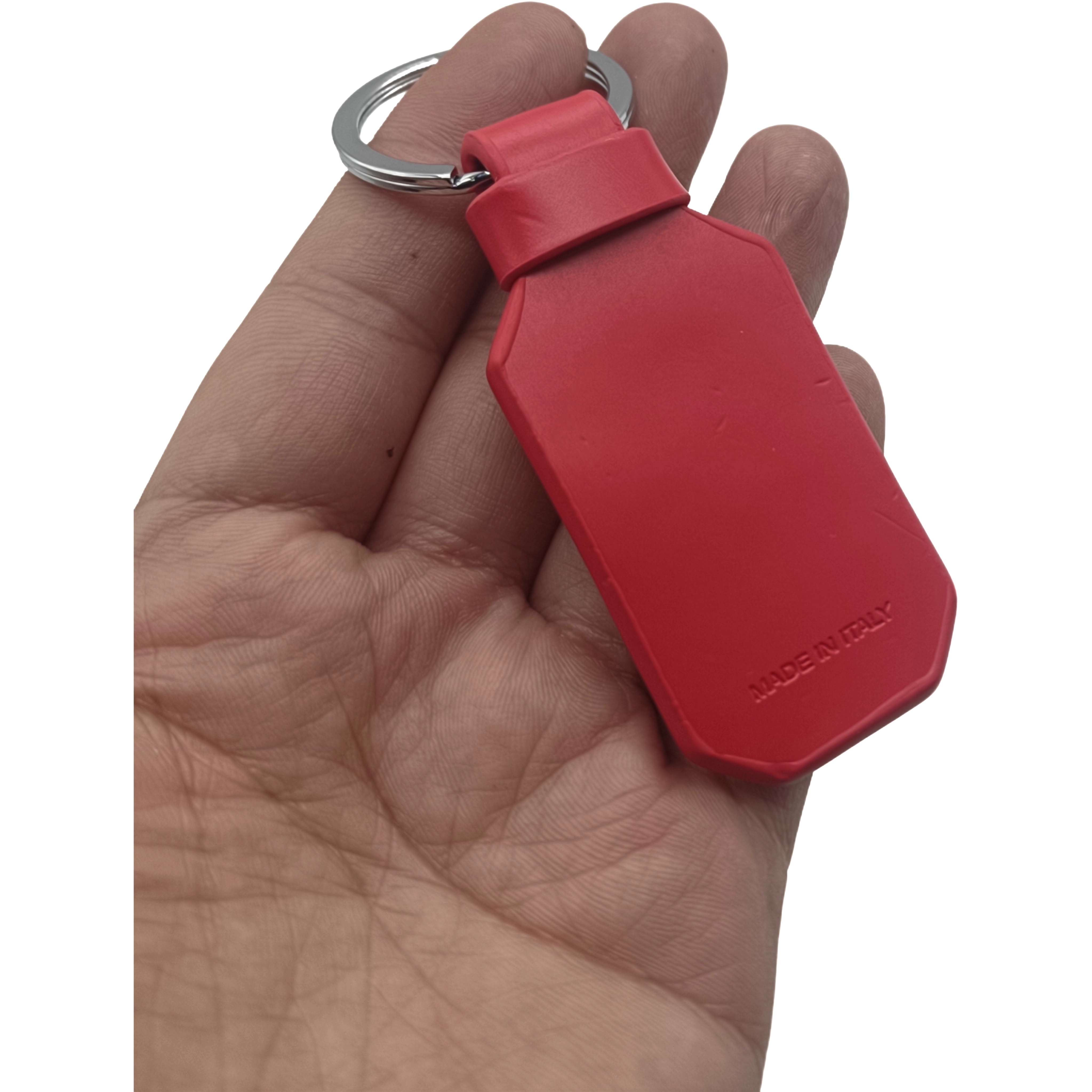 Top Layer Leather Car Logo Keychain Keyring for Ferrari Netby