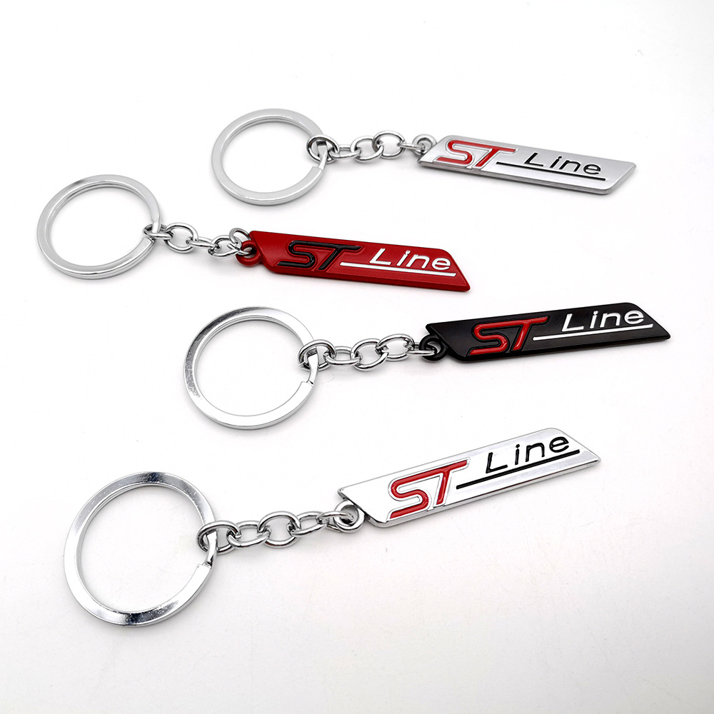 Metal Ford Mondeo Focus ST Line Car Keychain Keyring Keyfob Netby