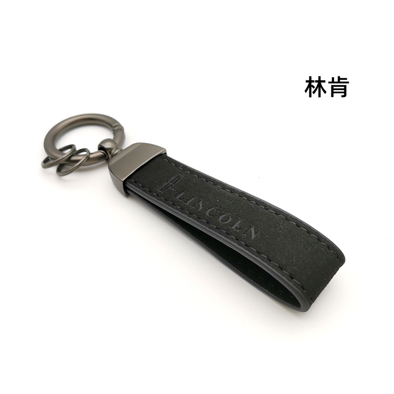 Alcantara Leather Car Logo Emblem Keychain Keyring Keyfob Netby