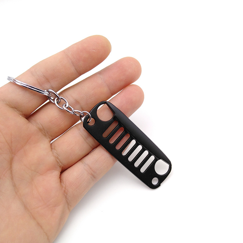 Metal Car Kering Keychain Keyfob for Jeep Grille Netby
