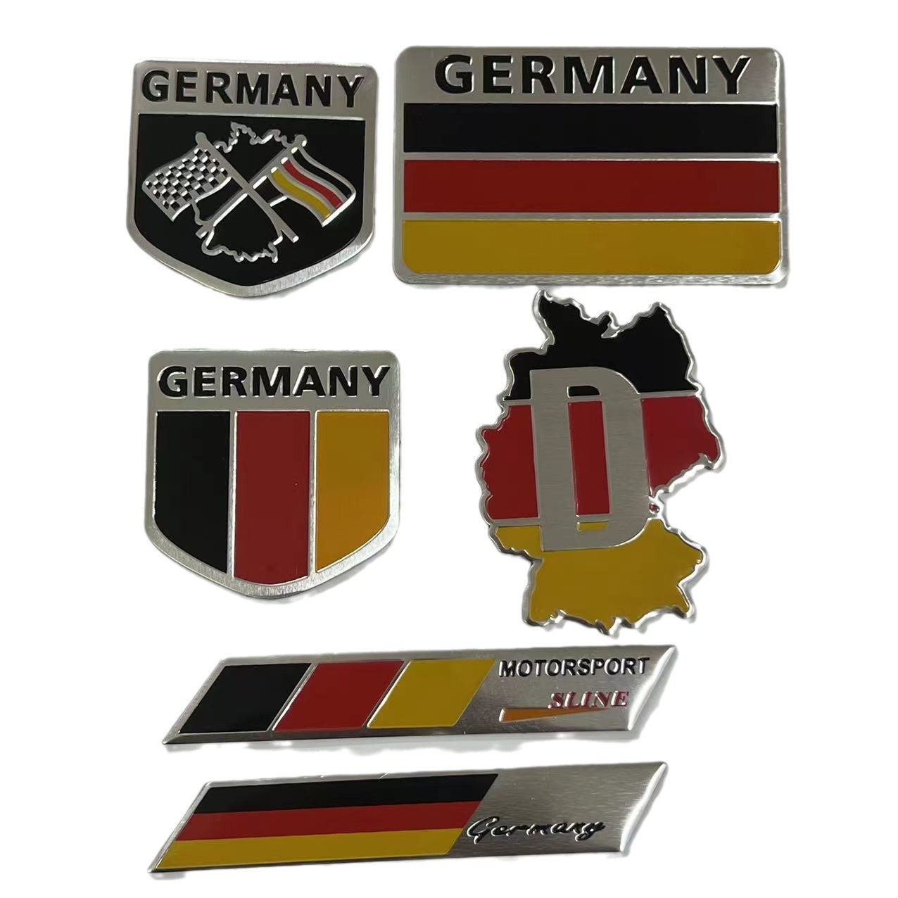 Alloy Germany National Flag Car Sticker
