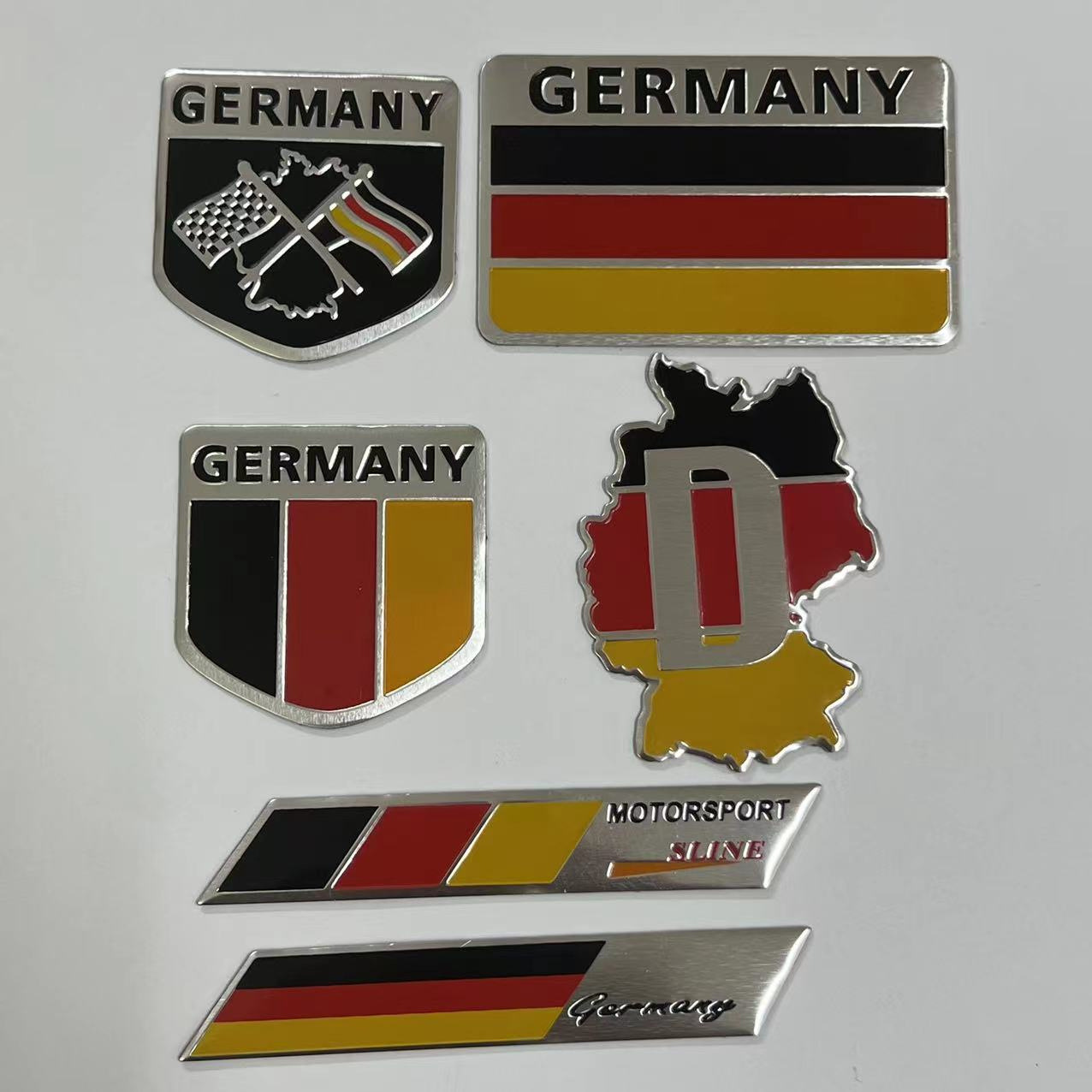 Alloy Germany National Flag Car Sticker