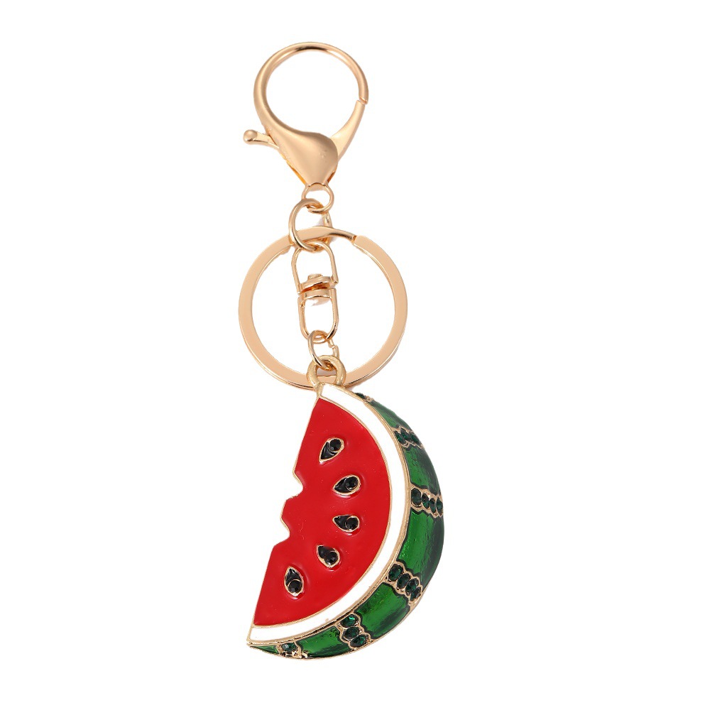 Watermelon Rhinestone Keychain Keyring Netby