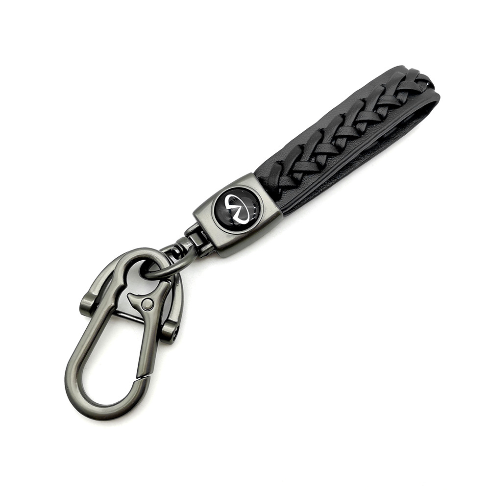 Knitting Leather Car Logo Emblem Kering Keychain Keyfob for Audi Benz BMW VW Chevrolet Toyota Volvo Netby