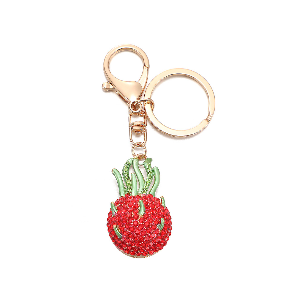 Rhinestone Pitaya Keychain Keyring Netby