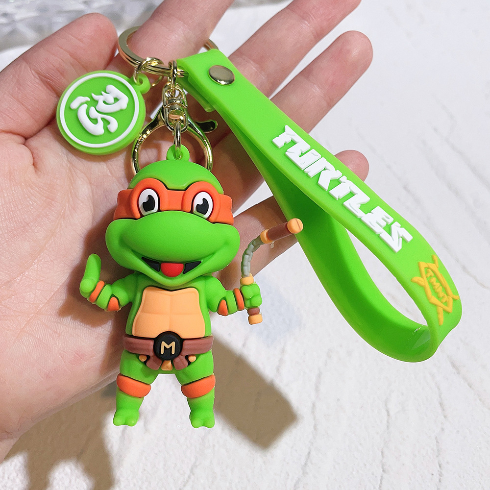 Rubber Animation Teenage Mutant Ninja Turtles Keychain Keyring Netby