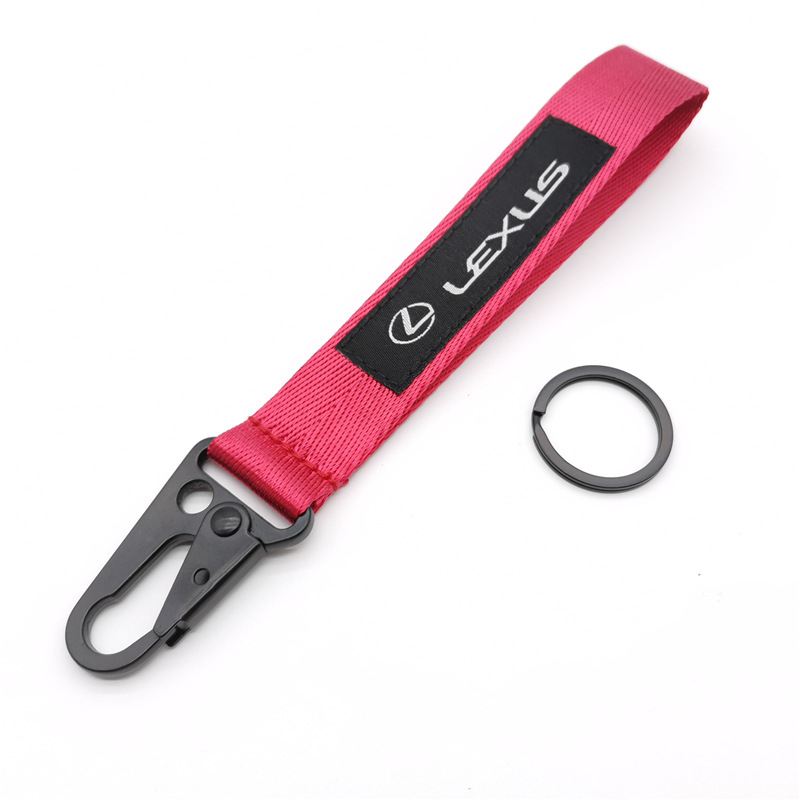 Car Logo Emblem Wrist Strap Keychain Keyring Keyfob for Honda Toyota Nissan Mitsubishi Netby