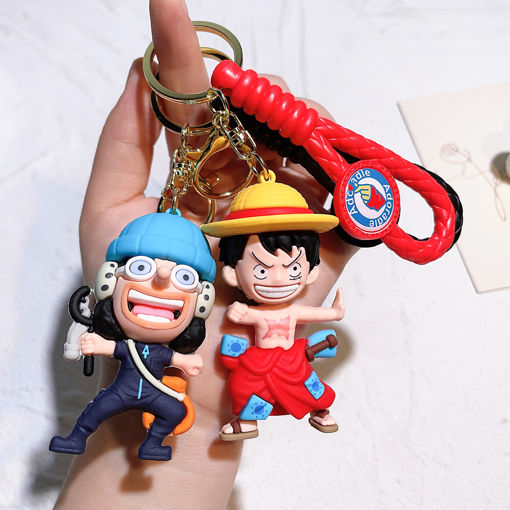 PVC Animation One Piece Keychain Keyring Netby