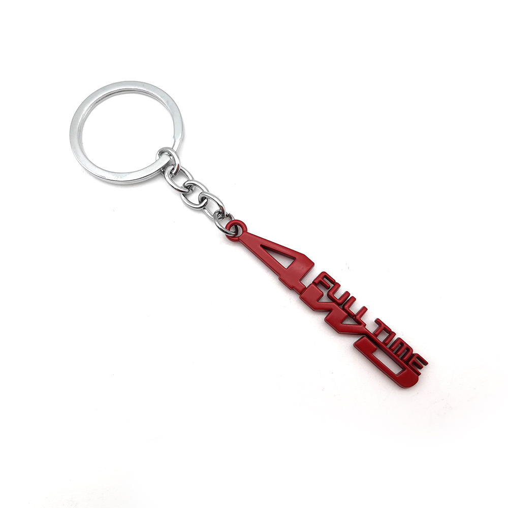 Metal TOYOTA 4WD Full Time Car Keychain Keyring Keyfob Netby