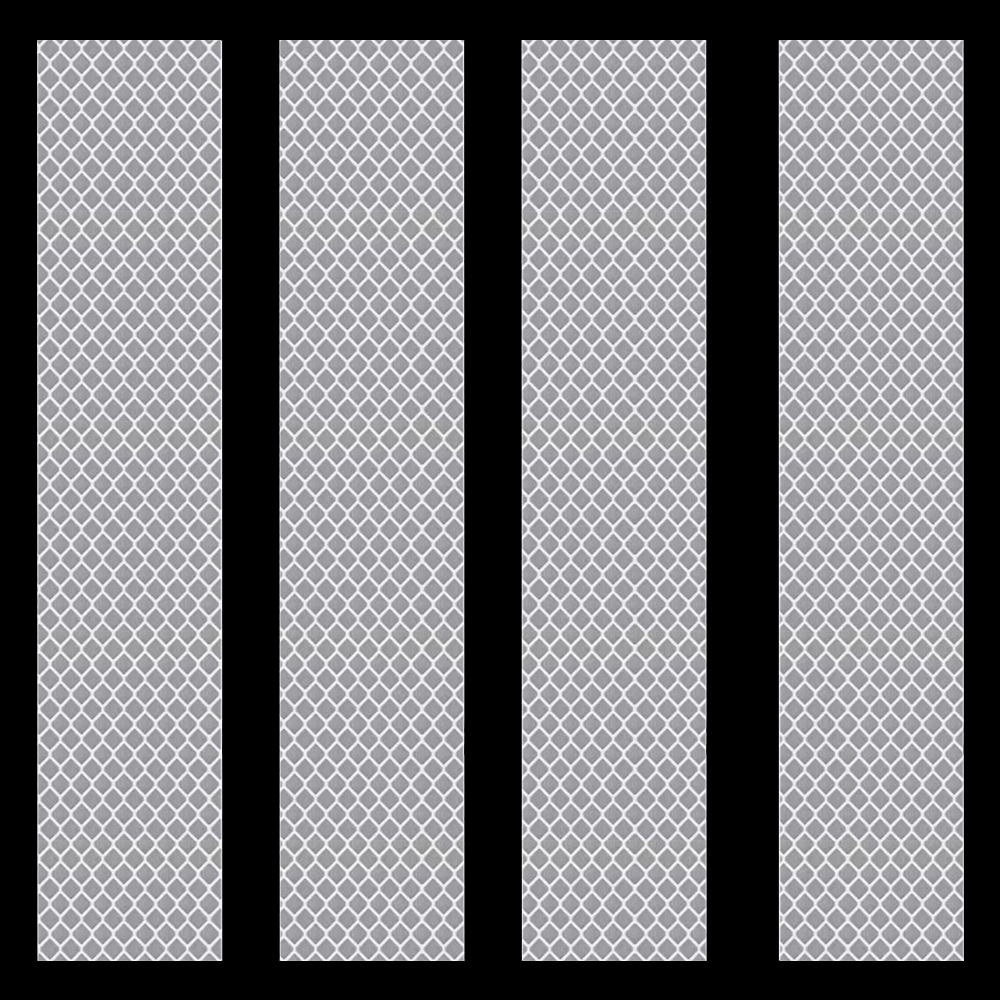 4 Rectangular Reflective Sticker for Car Netby