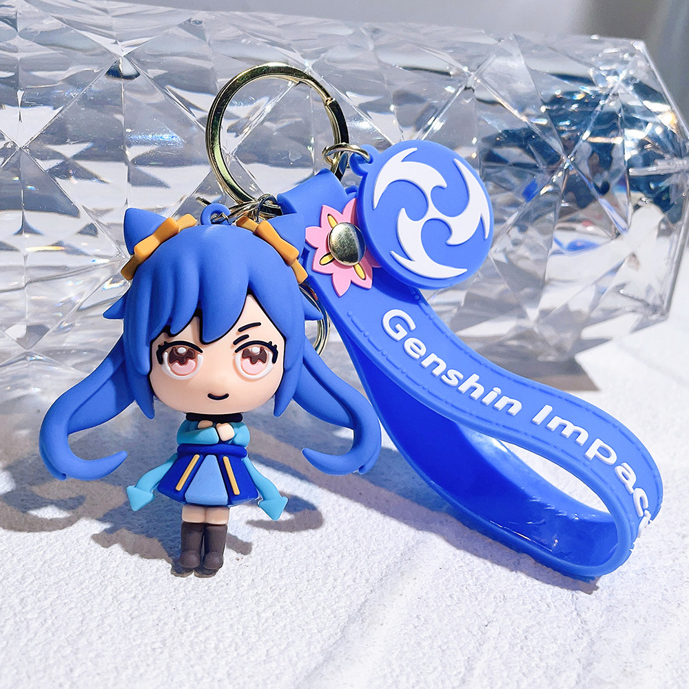PVC Video Game GENSHIN IMPACT Keychain Keyring Netby