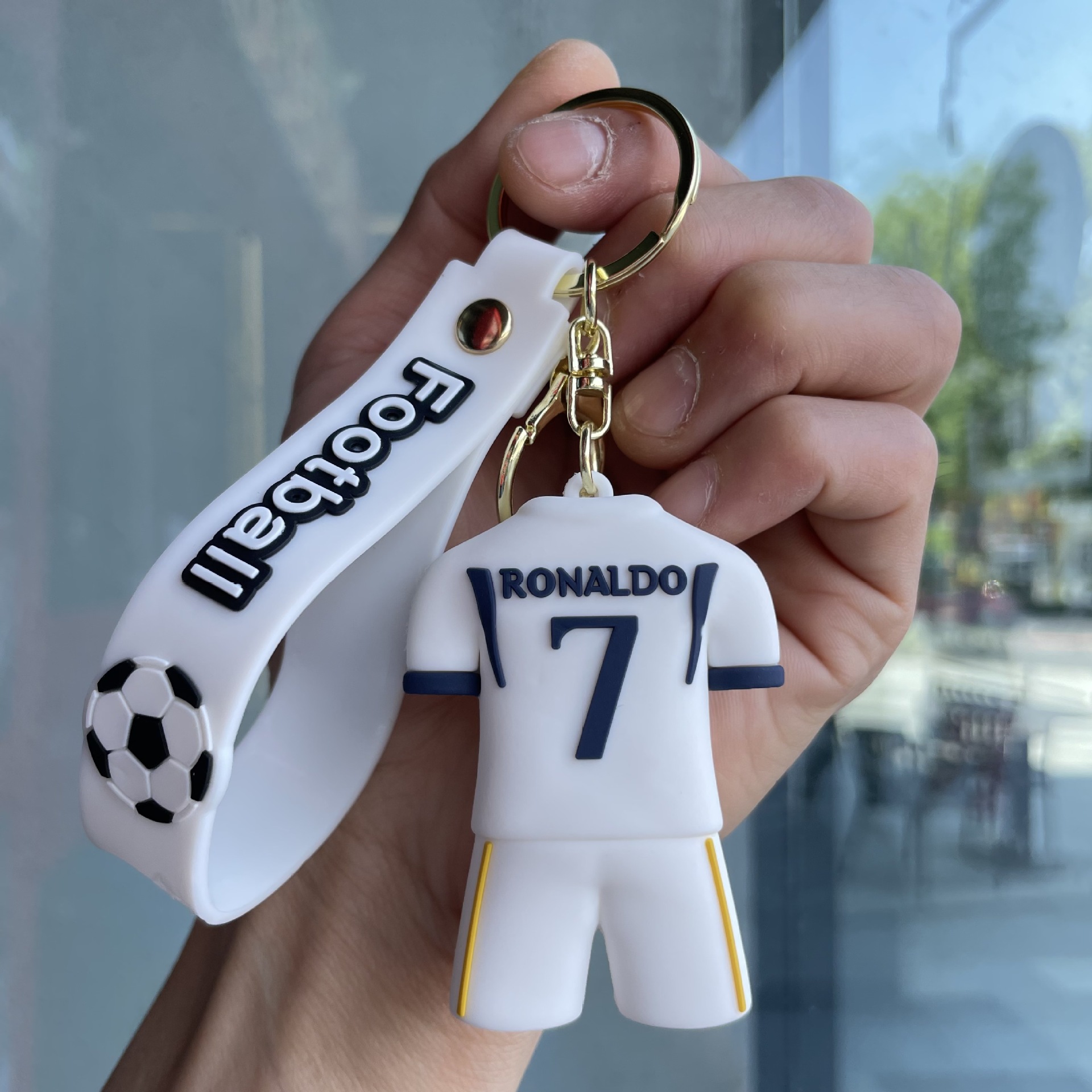 Silicon Sports Game Football Soccer Star Jerseys Keychain Keyring Netby