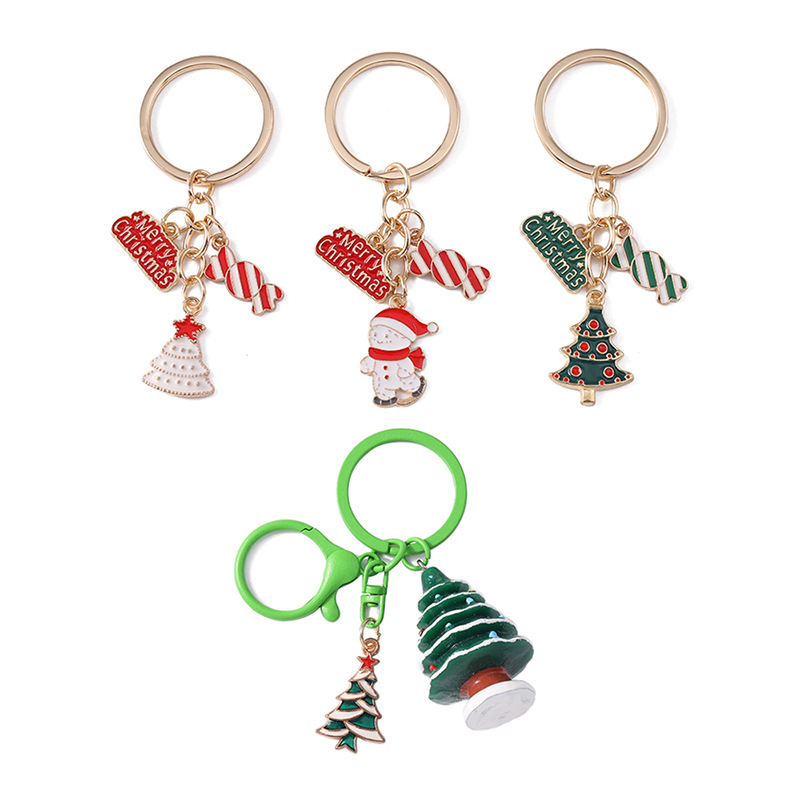 Moon Snowman Festival Christmas Keychain Keyring Netby