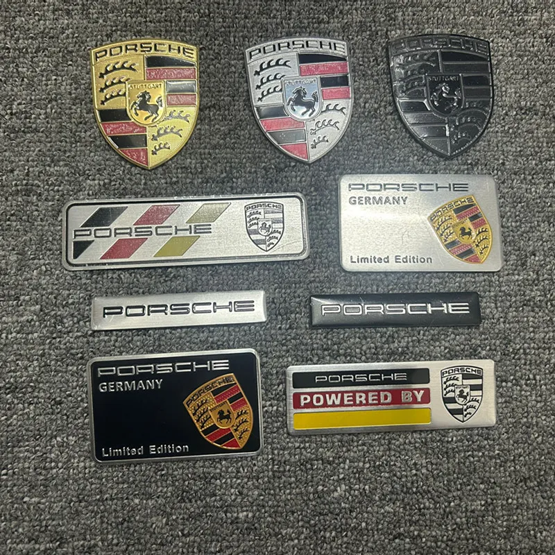Alluminium Alloy Porsche Car Sticker Netby