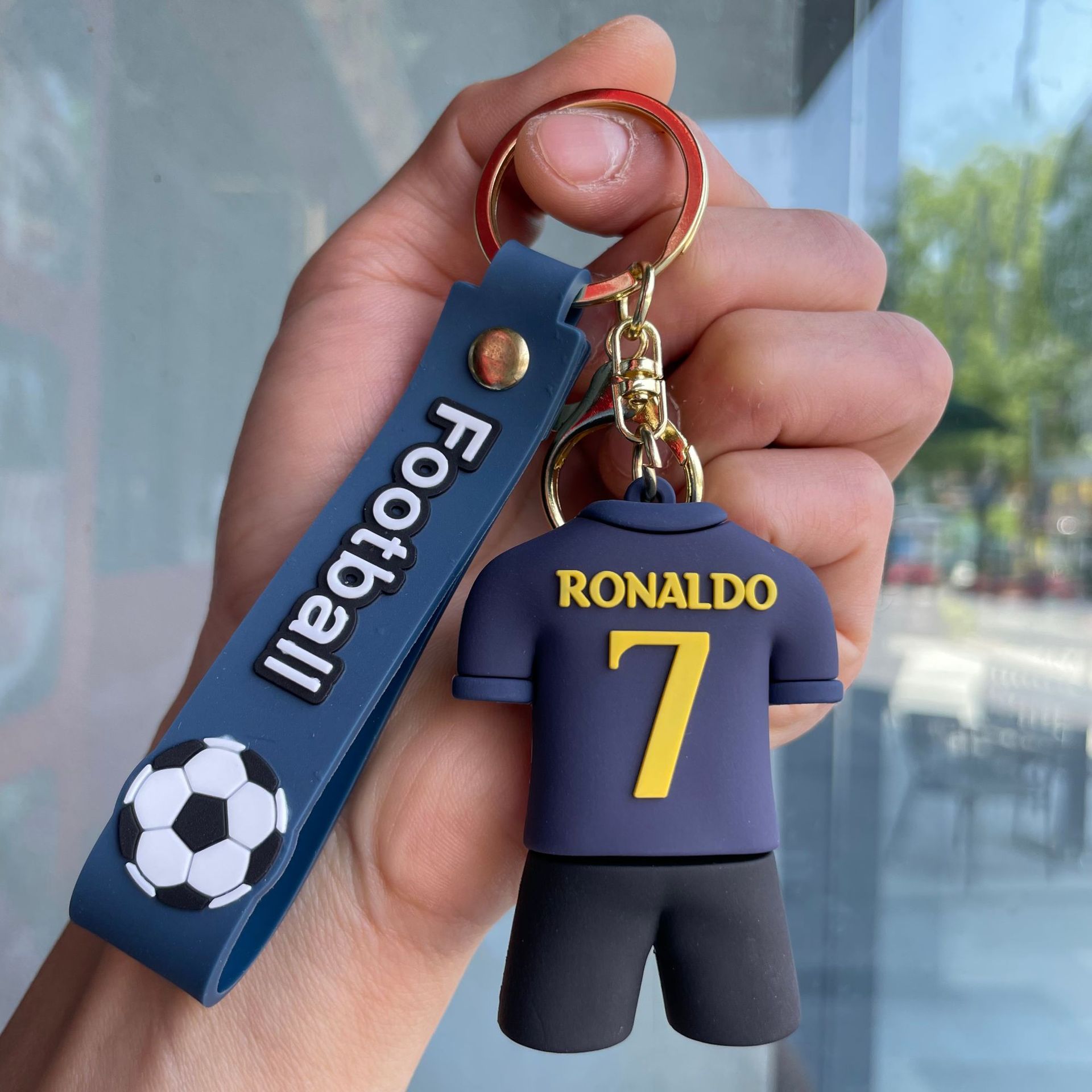 Silicon Sports Game Football Soccer Star Jerseys Keychain Keyring Netby