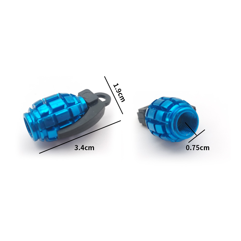 Metal Grenade Car Wheel Anti Dust Tire Valve Cap Netby