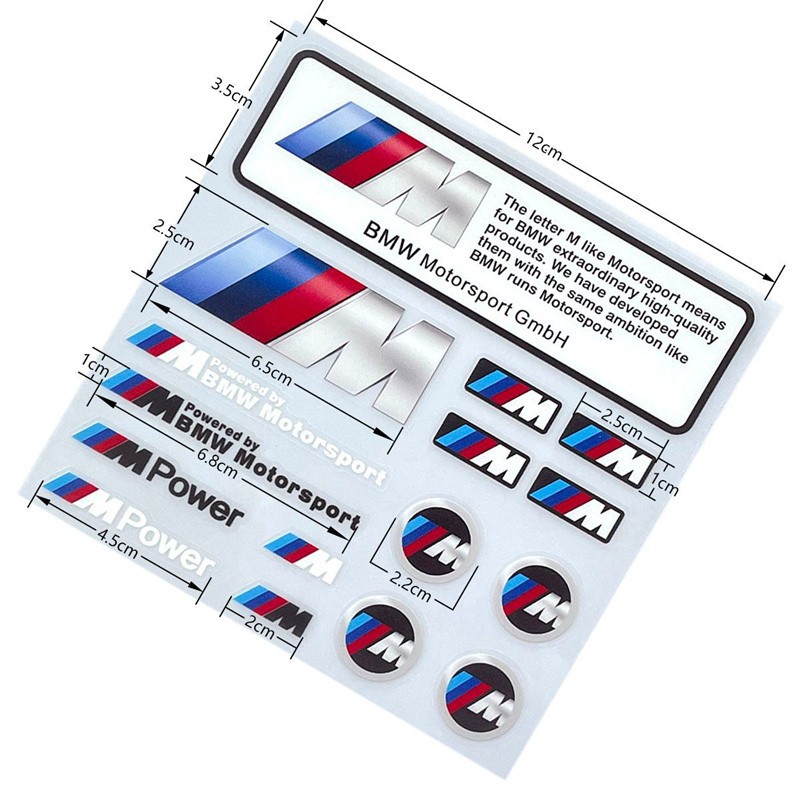 Motorcycle Motorbike Anti Water Sticker for BMW M Power Motorrad GS Netby