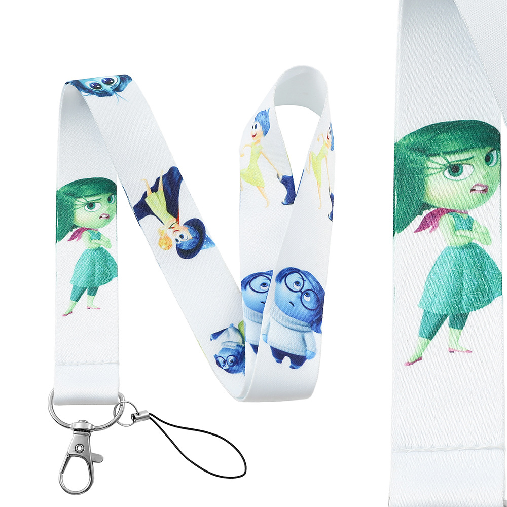 PVC Animation Inside Out Car Keychain Keyring Lanyard Netby