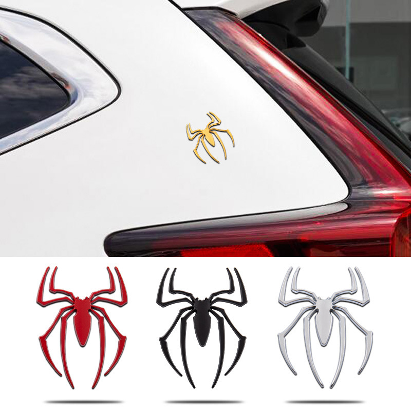 Metal Spider Car Sticker Netby