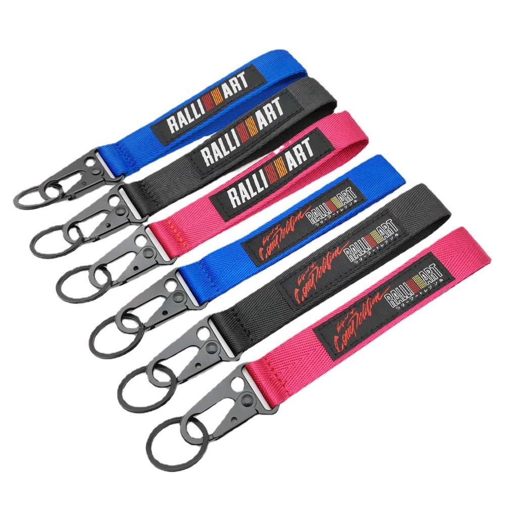 Car Logo Wrist Strap Keyring Keychain Keyfob TRD MUGEN Nismo Ralliart Netby