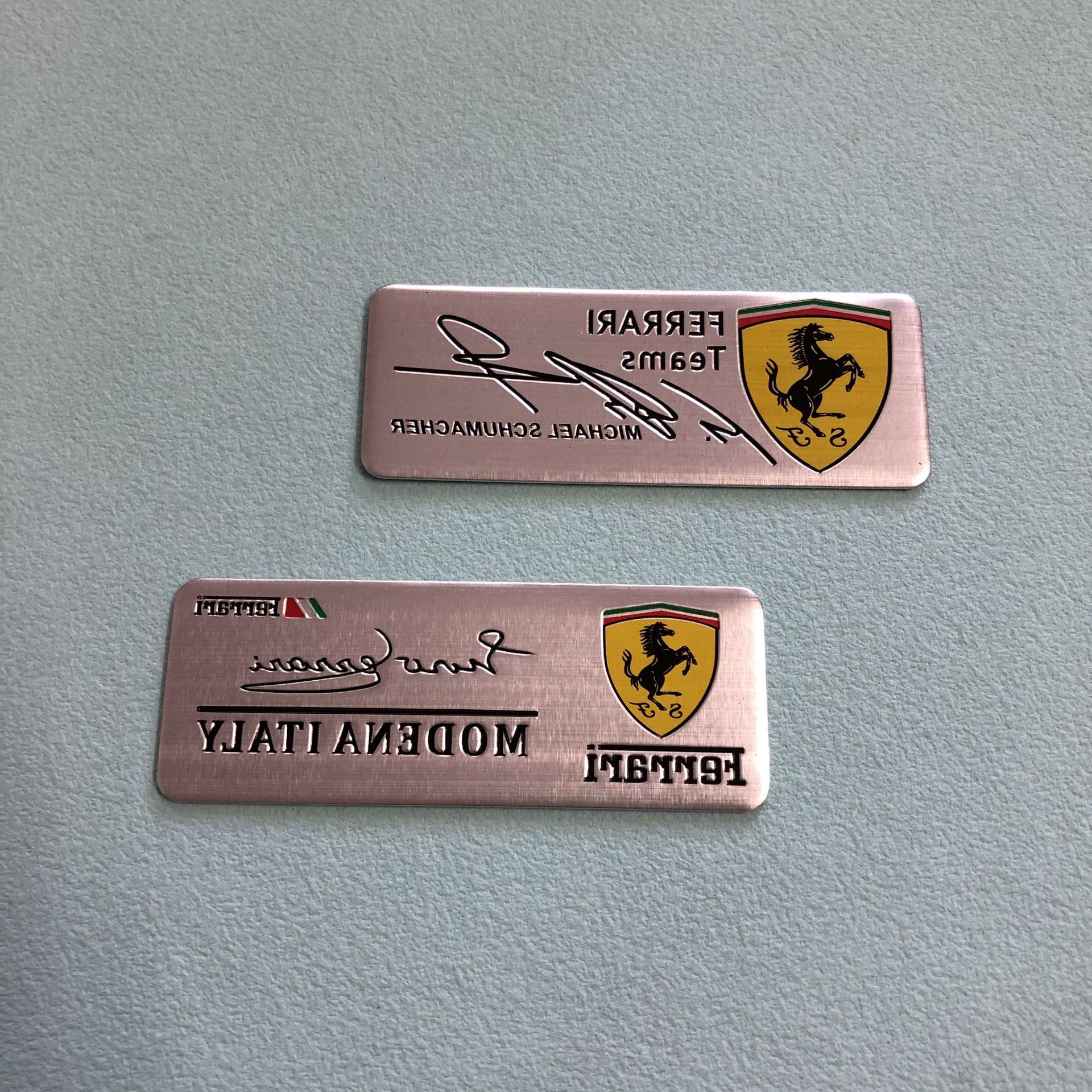 Aluminum Alloy Car Sticker for Ferrari Body Styling Netby