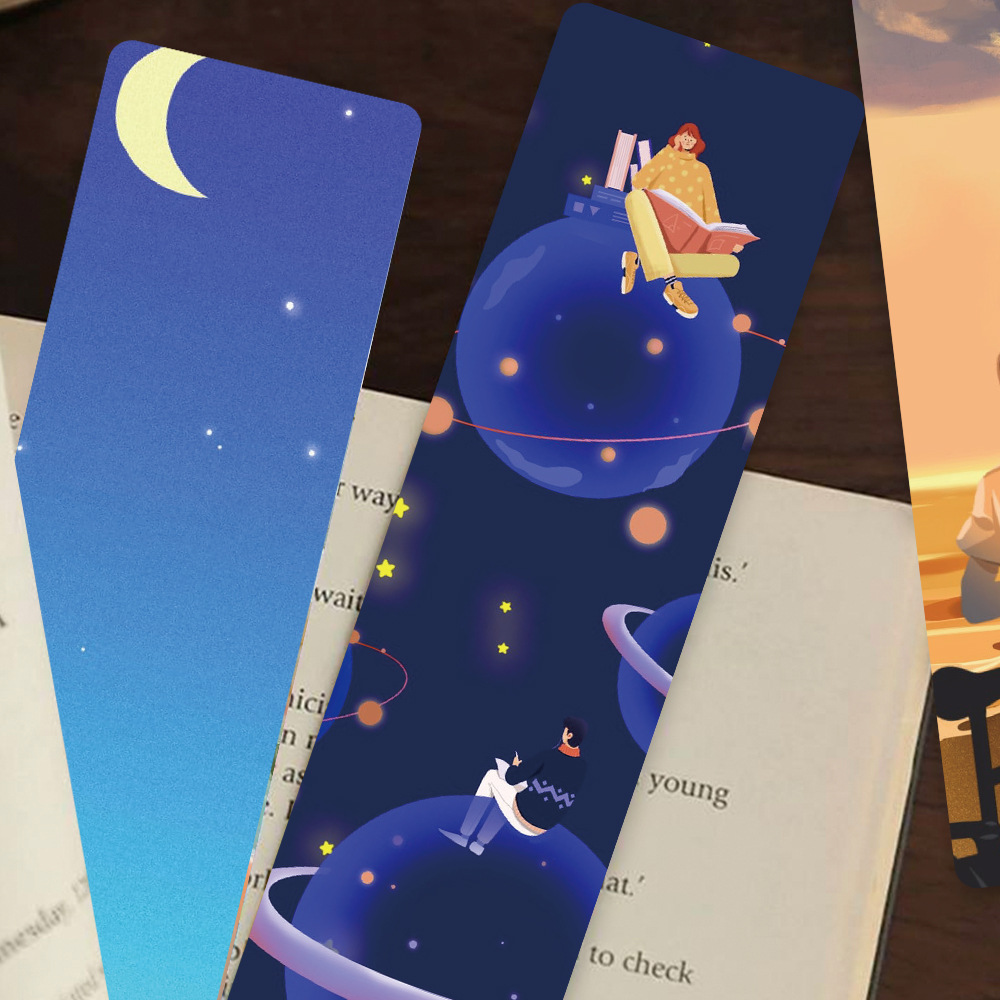 24pcs/pack Paper Student Novel Cards Bookmark Netby
