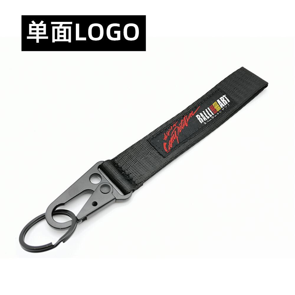 MITSUBISHI RALLIART Eagle Buckle Cloth Car Keychain Keyring Keyfob Wrist Strap Netby
