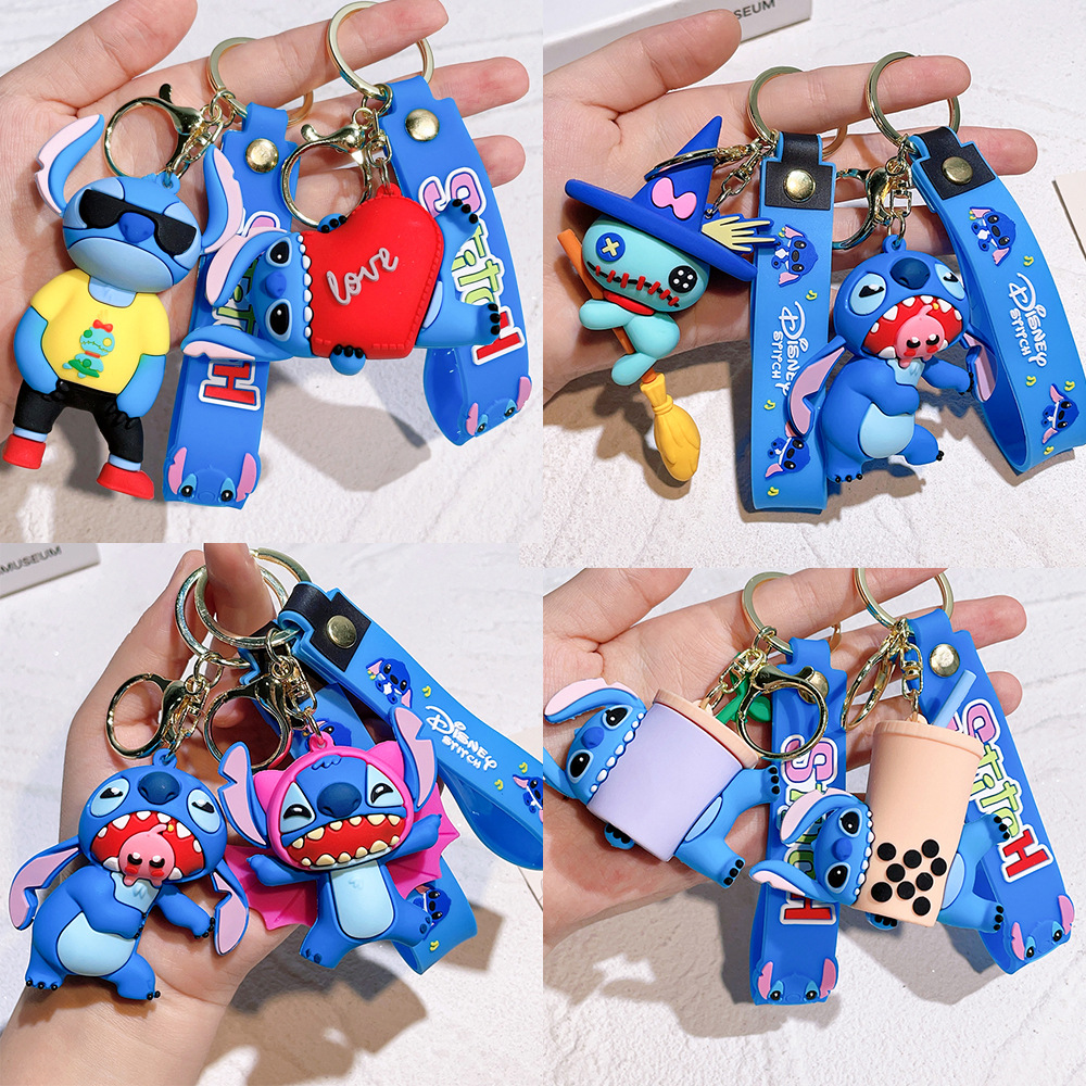 Rubber Stitch Animation Keychain Keyring Netby