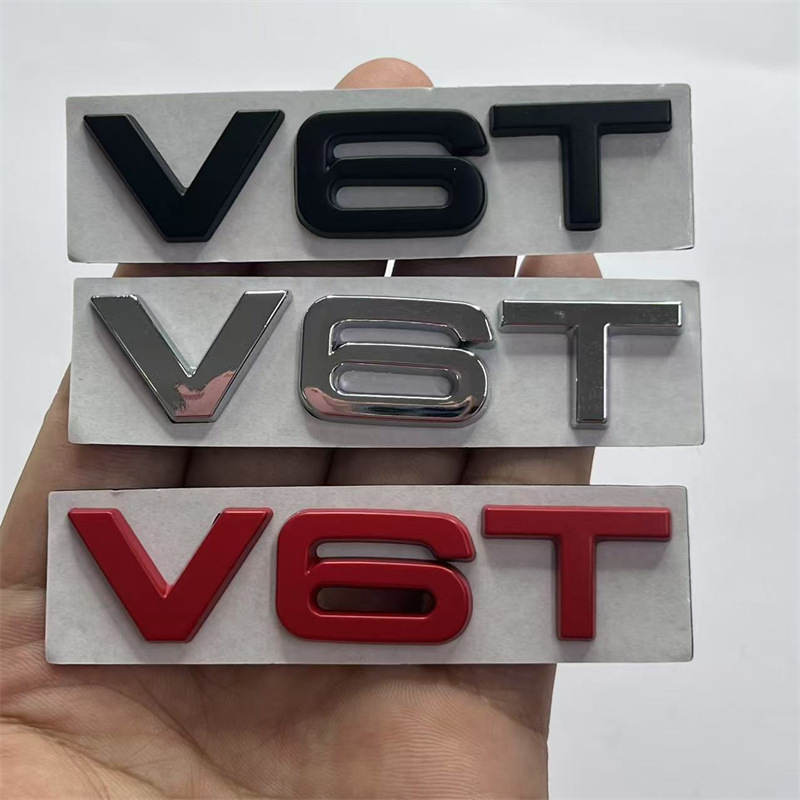 Metal V6T V8T Car Emblem Badge for Audi Netby