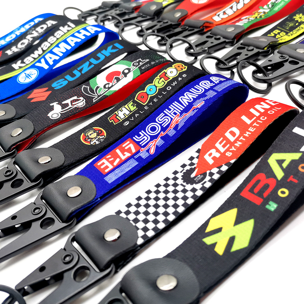 Motorbike Logo Emblem Bagde Eagle Buckle Wrist Strap Keychain Keyring Netby