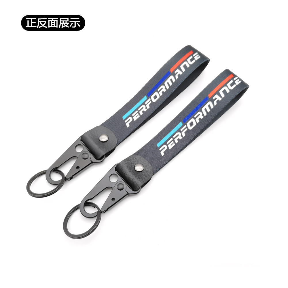 BMW M PERFORMANCE Eagle Buckle Keyring Keychain Keyfob Wrist Strap Netby
